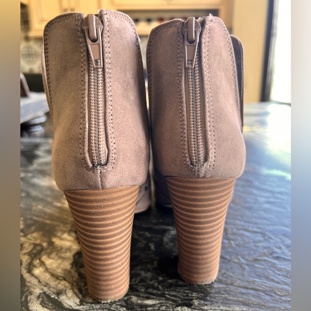 Madden Girl Bright Peep Toe Chop Out Booties - Picture 3 of 10